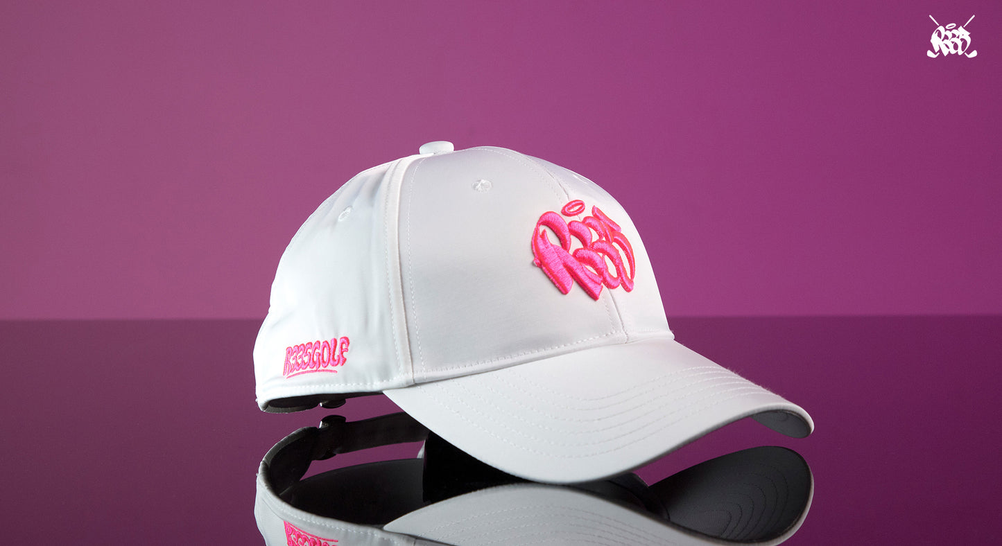 R335 GOLF Golf hat-White Pink