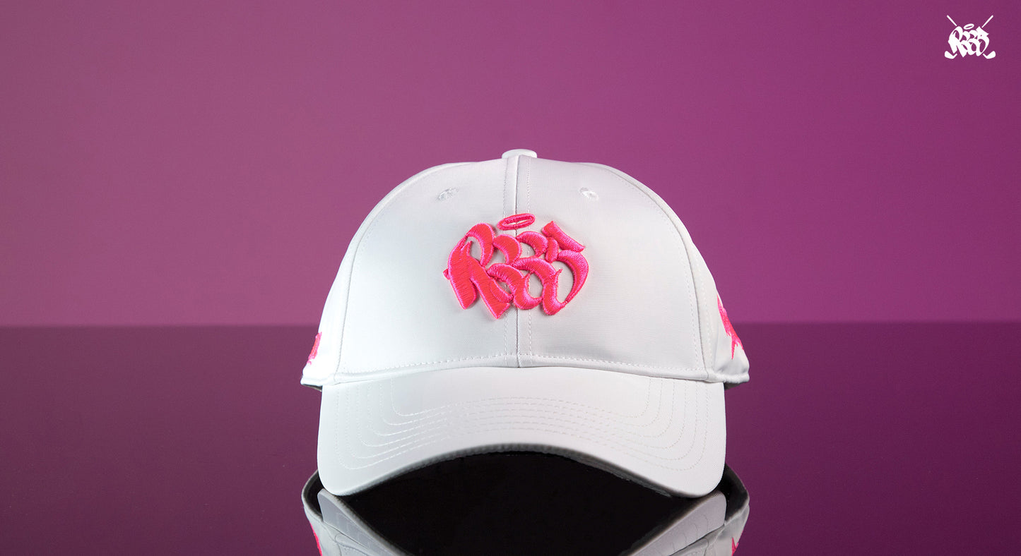 R335 GOLF Golf hat-White Pink