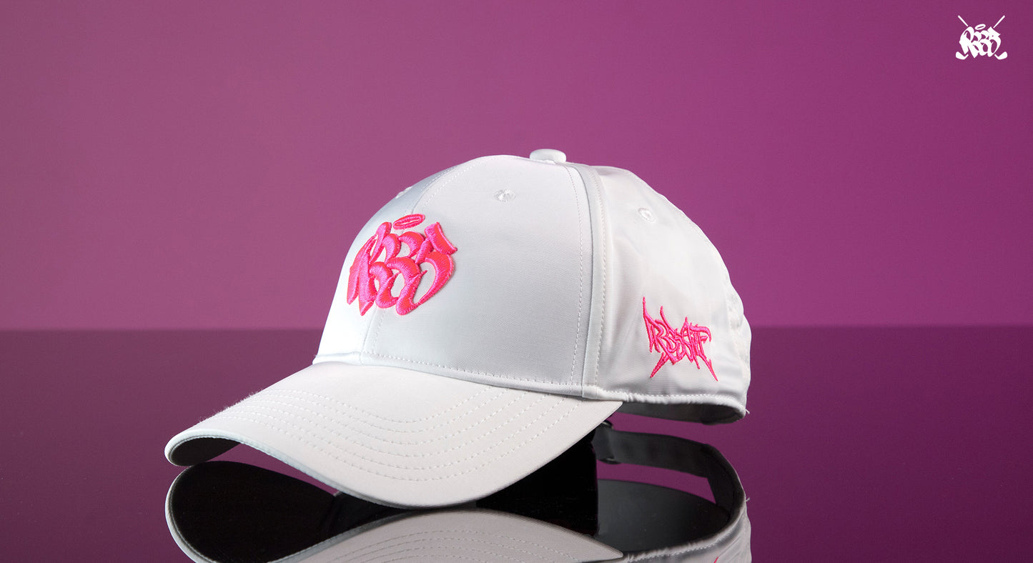 R335 GOLF Golf hat-White Pink