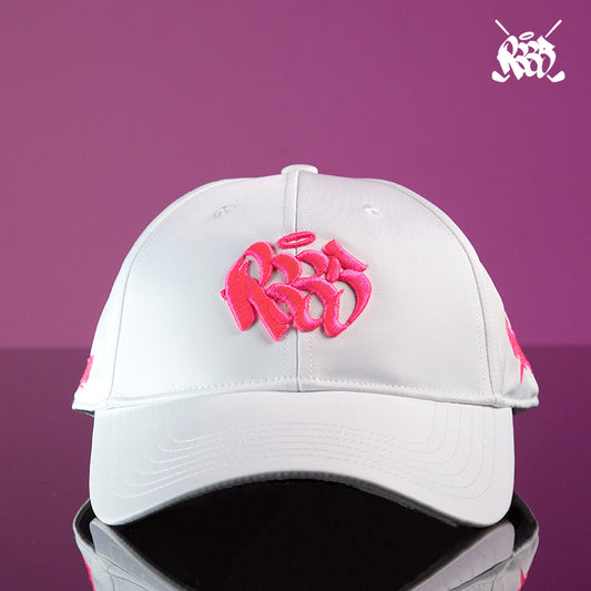 R335 GOLF Golf hat-White Pink